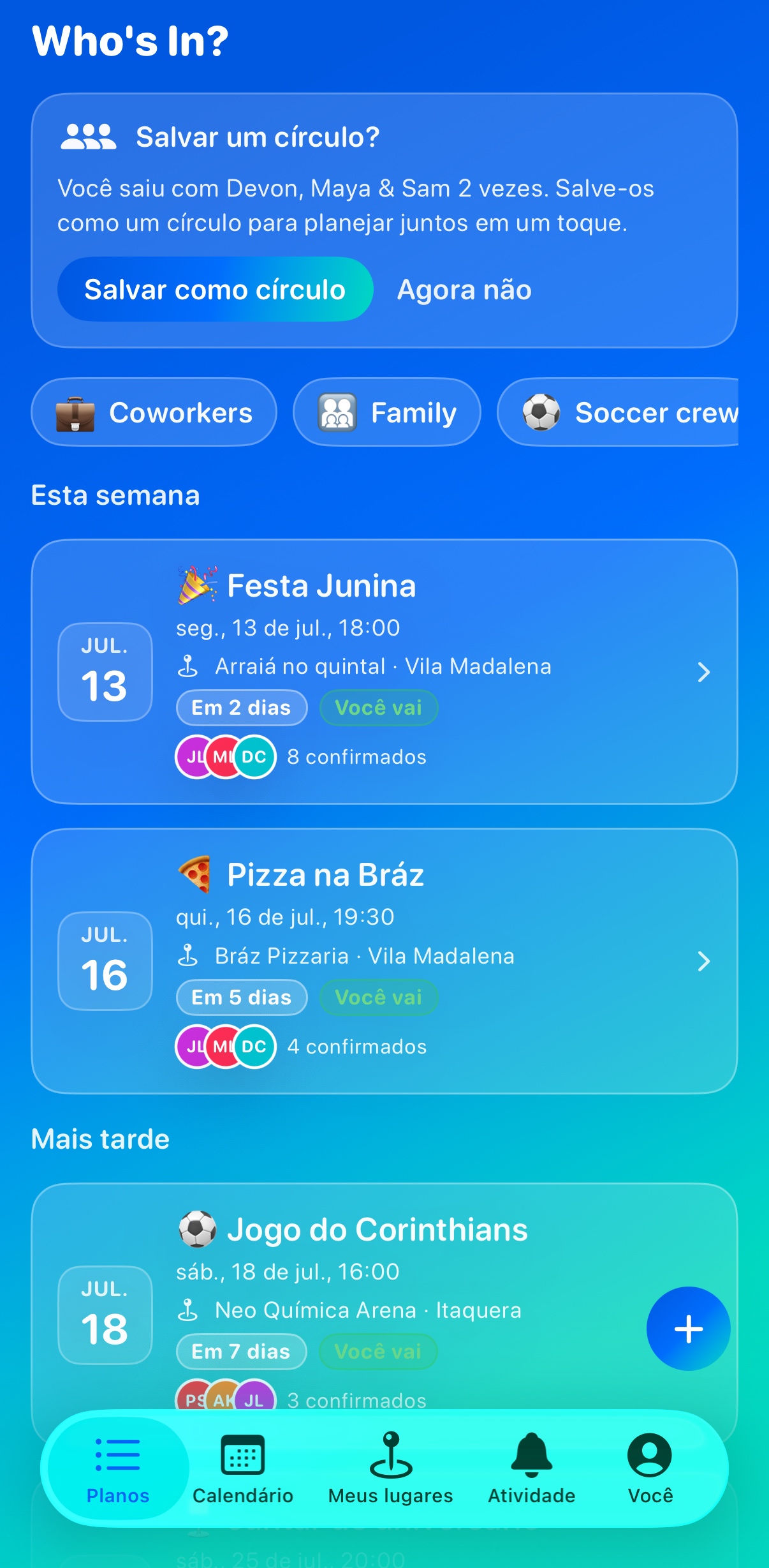 Whosly — Um app, todos os planos